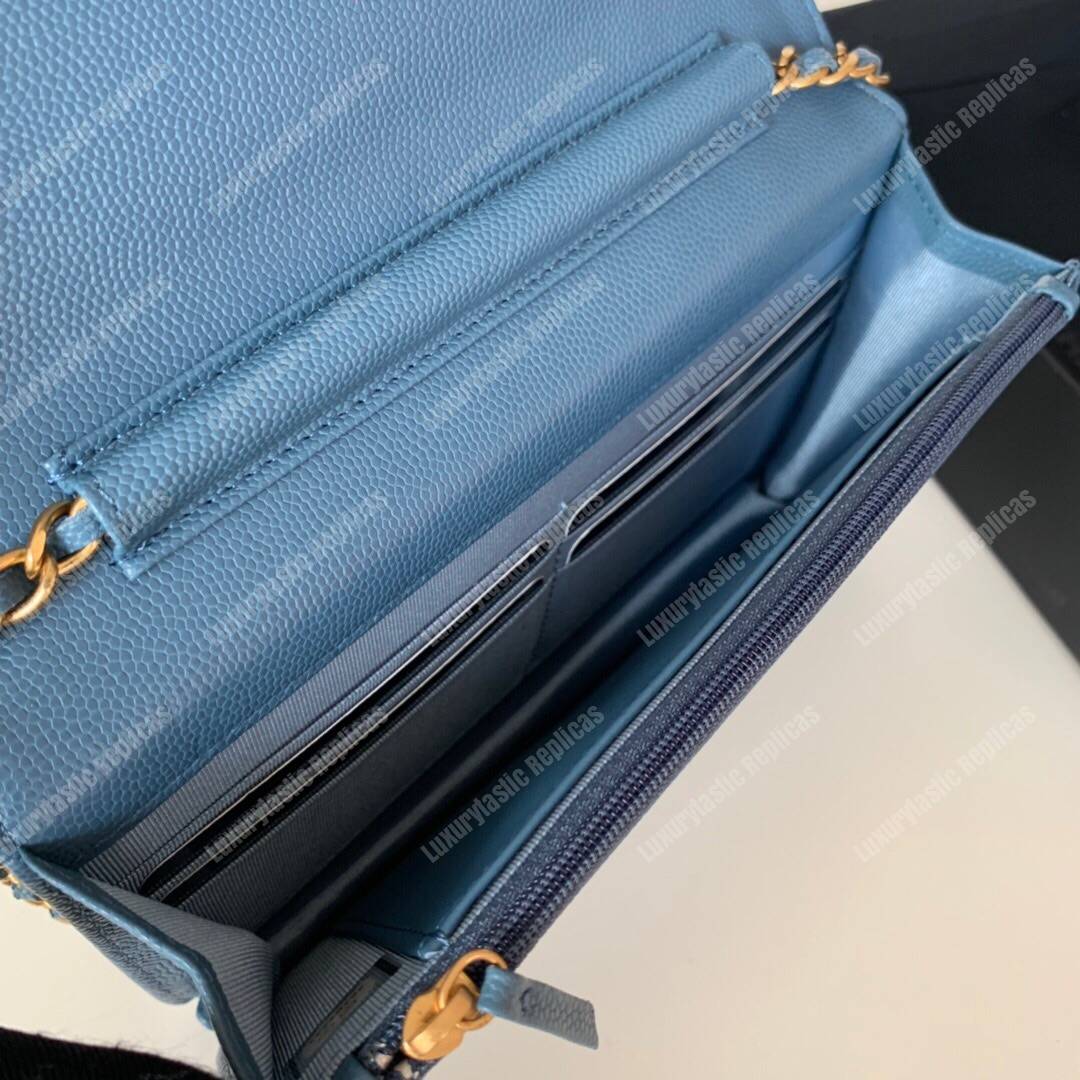 Ch*el wallet on chain airforce blue