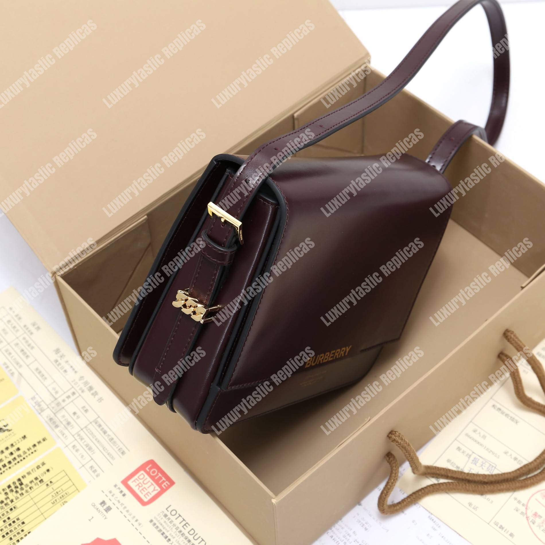 B**rry small two-tone leather grace bag brown