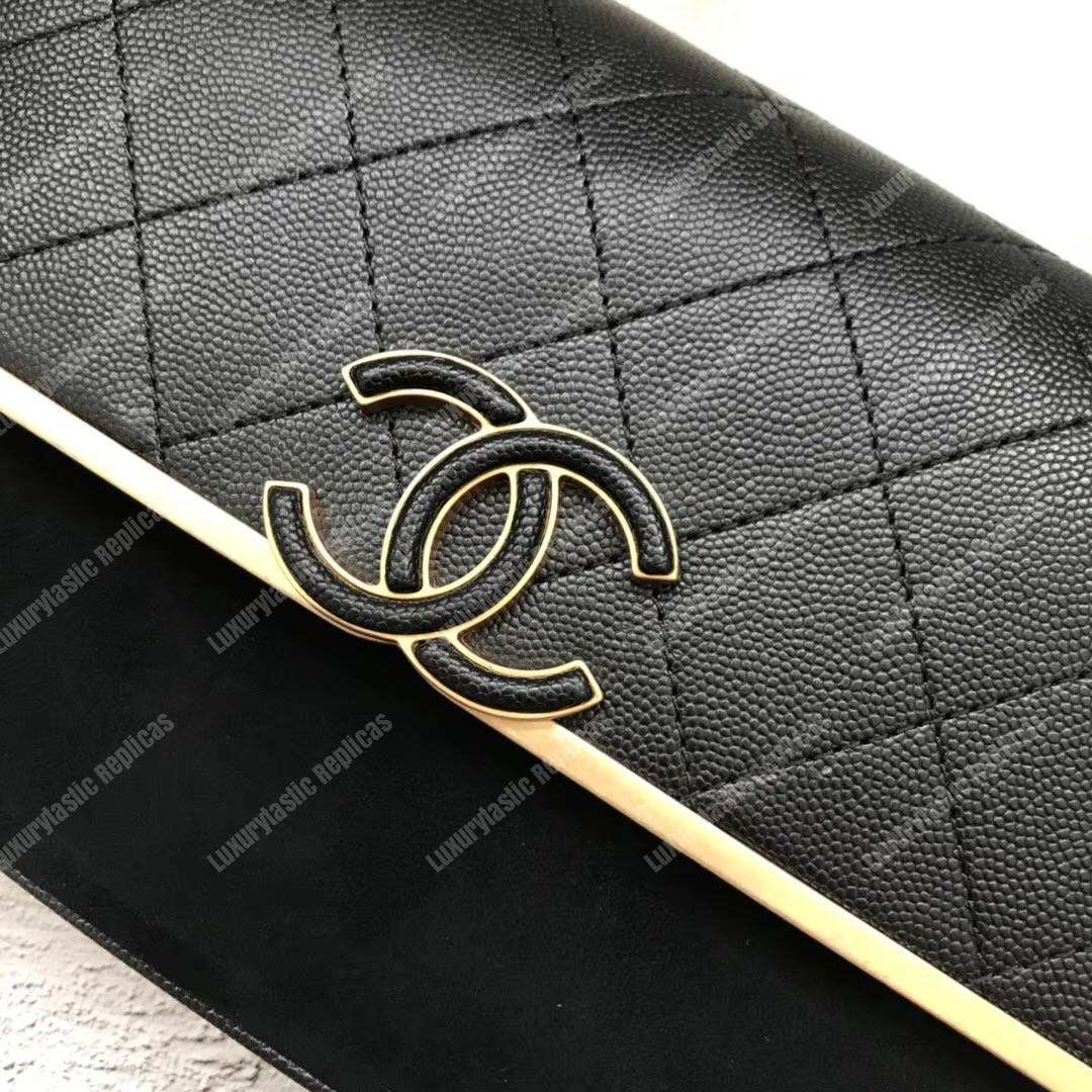 Ch*el classic flap bag black