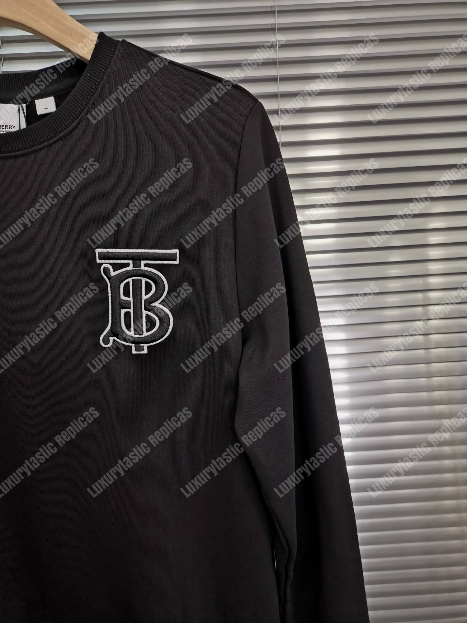 B**rry monogram motif cotton sweatshirt
