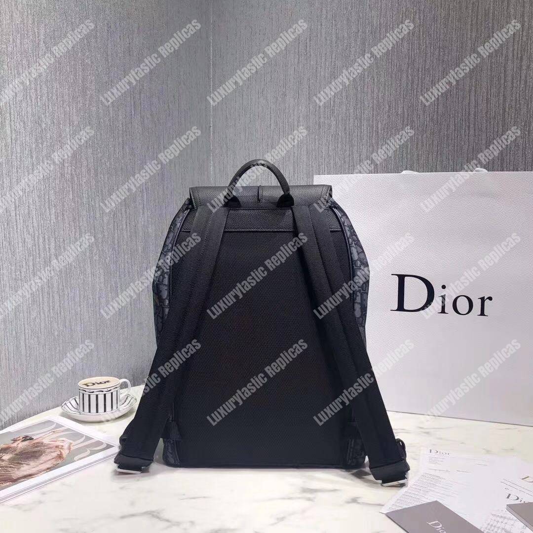 D*or navy blue oblique drawstring motion backpack