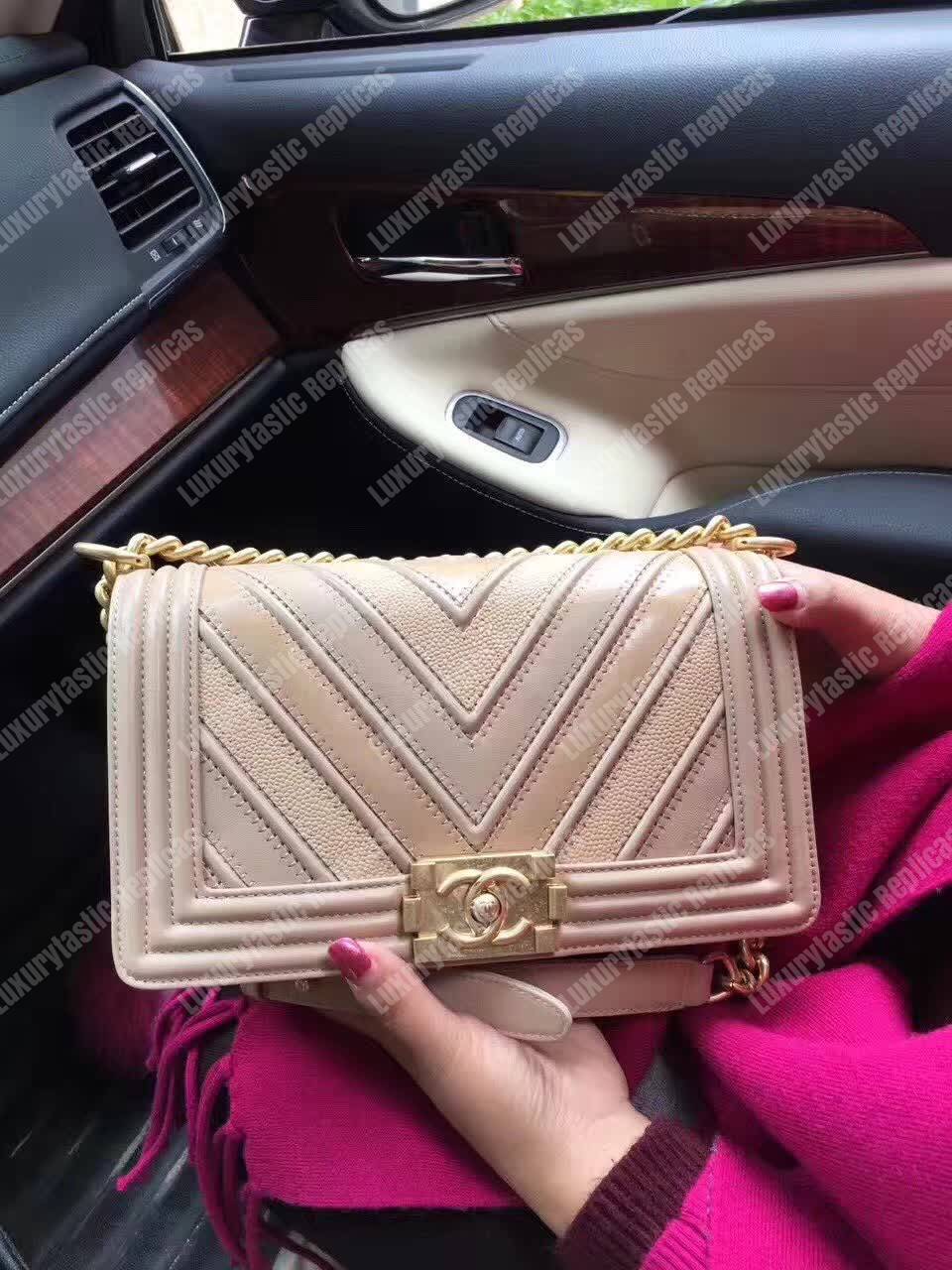 Ch*el medium boy flap bag