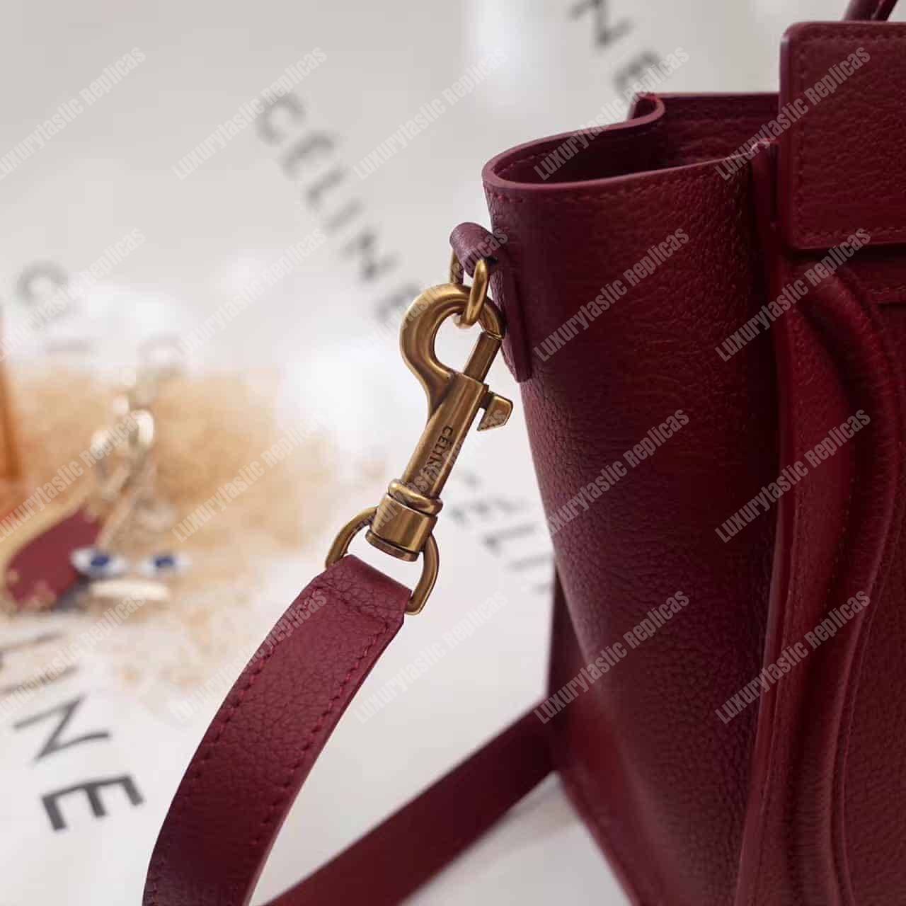 Ce**e nano luggage tote maroon