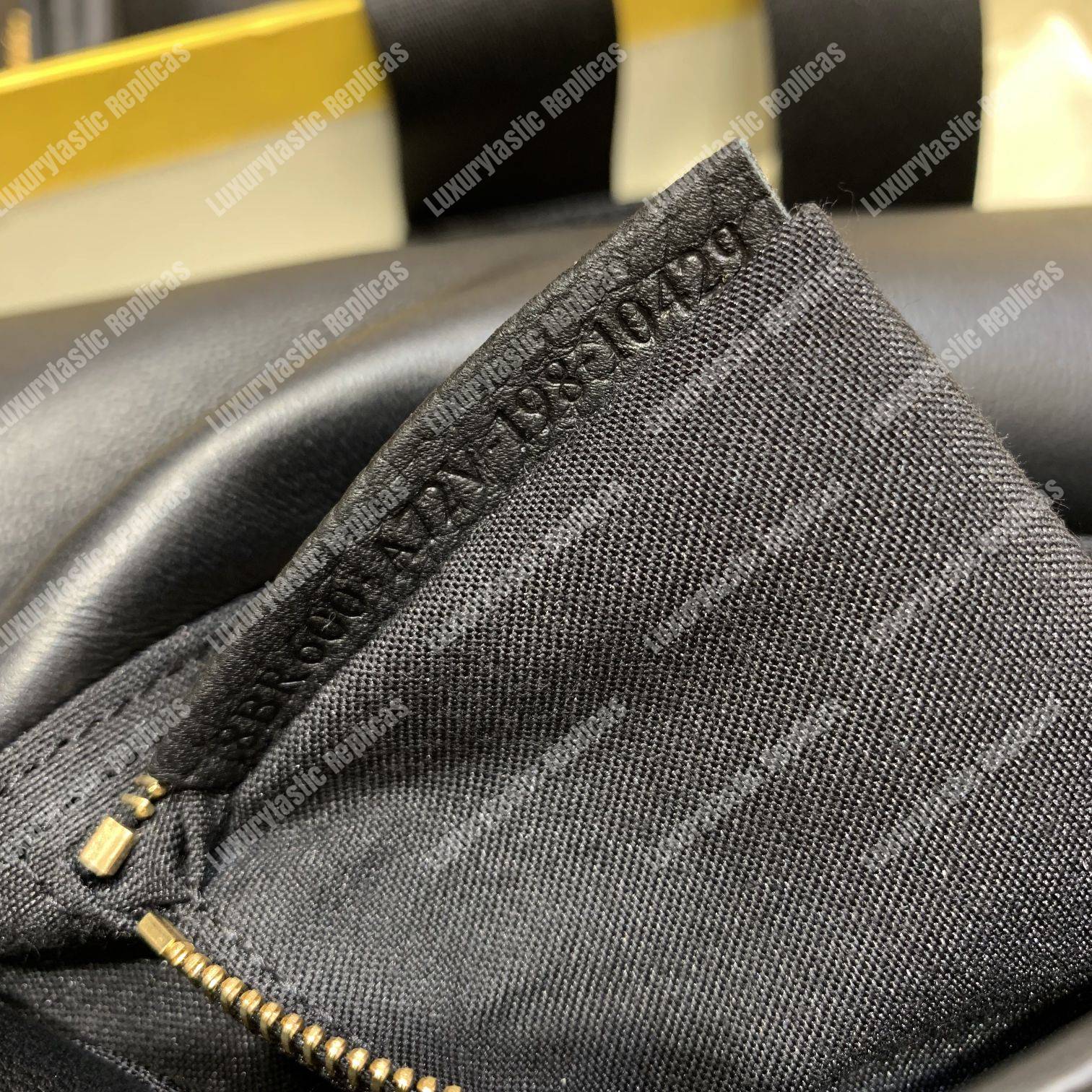 F**di baguette black leather bag