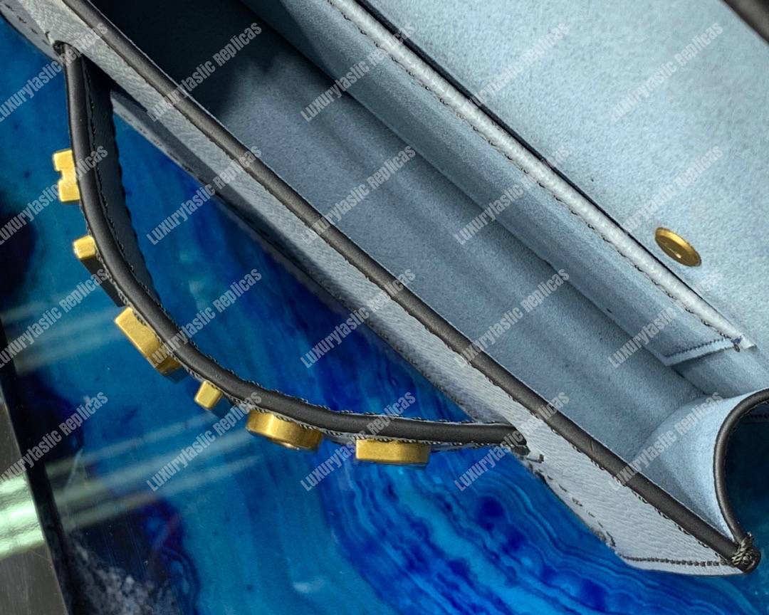 j’aD*or calfskin flap bag off-white