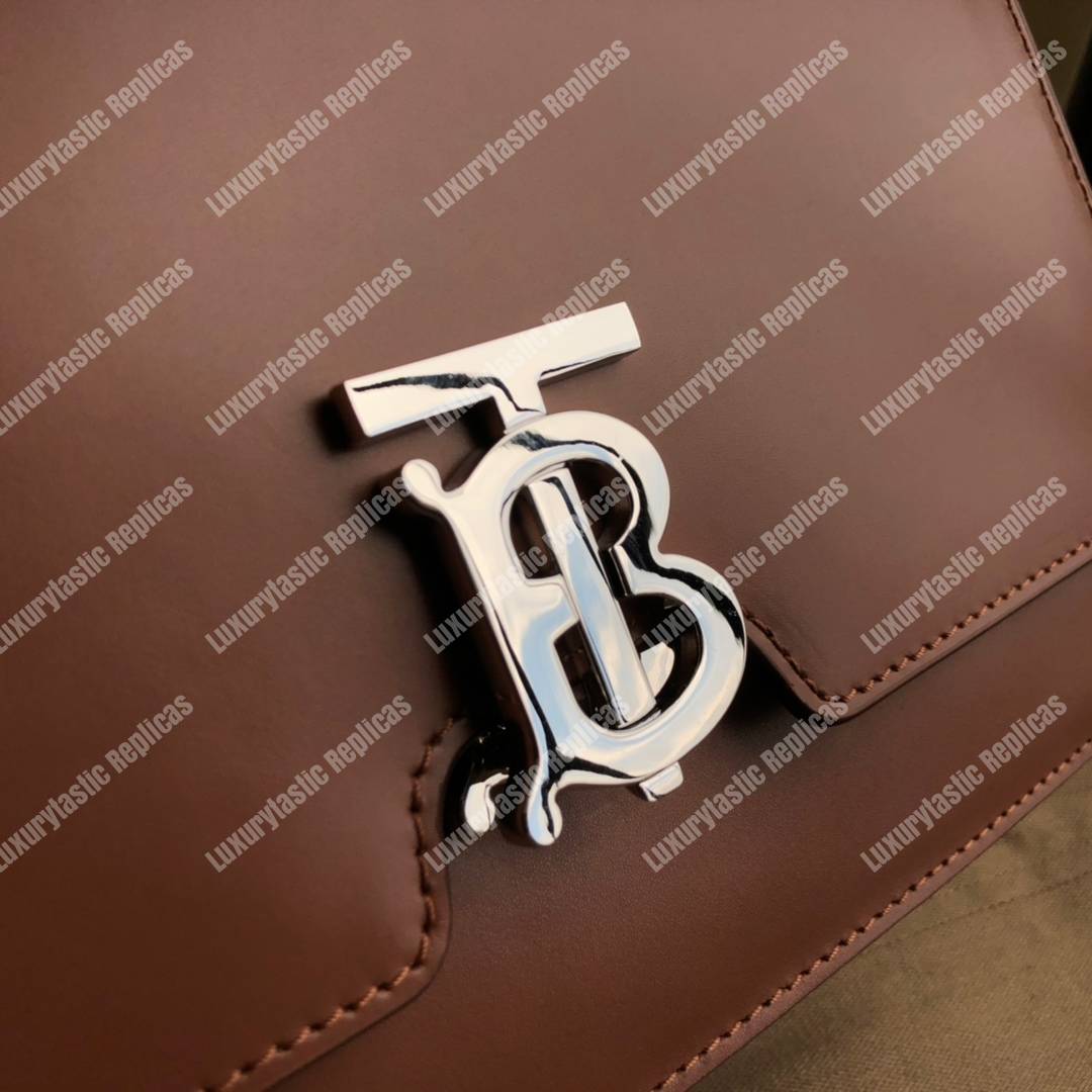 B**rry small leather tb bag brown