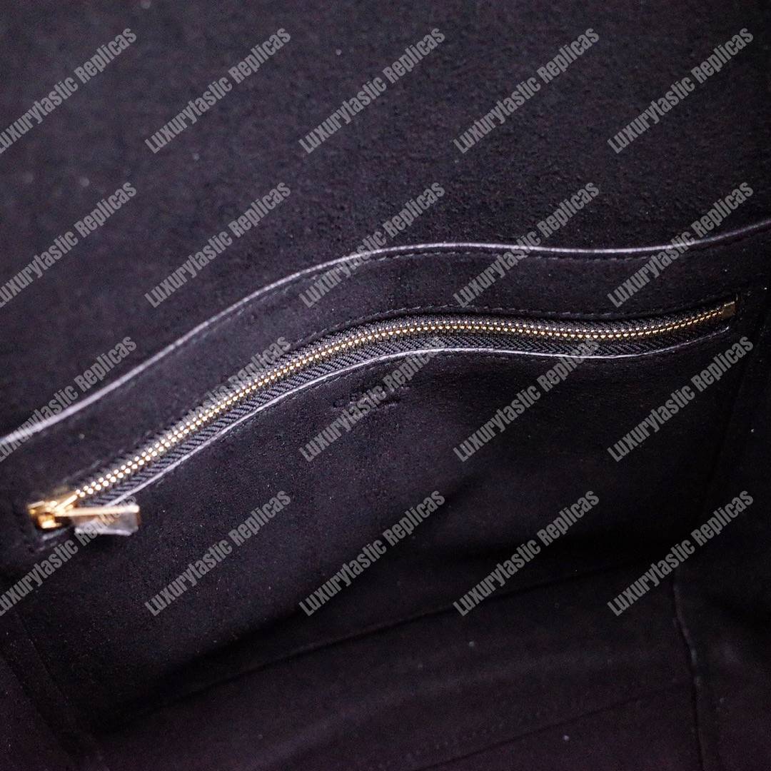 Ce**e sangle bucket bag in soft grained calfskin black