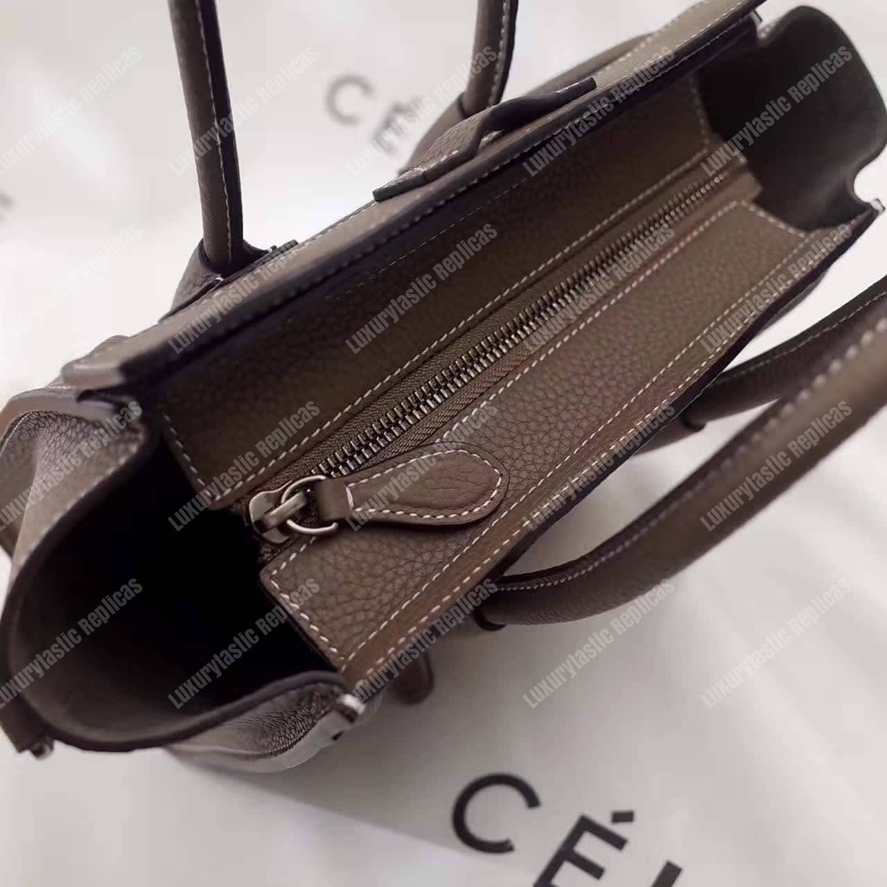 Ce**e nano luggage tote saddle brown