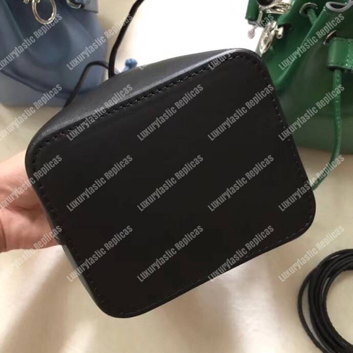 F**di mon tresor black leather mini bag