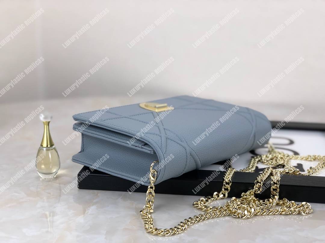 D*orama calfskin clutch gris