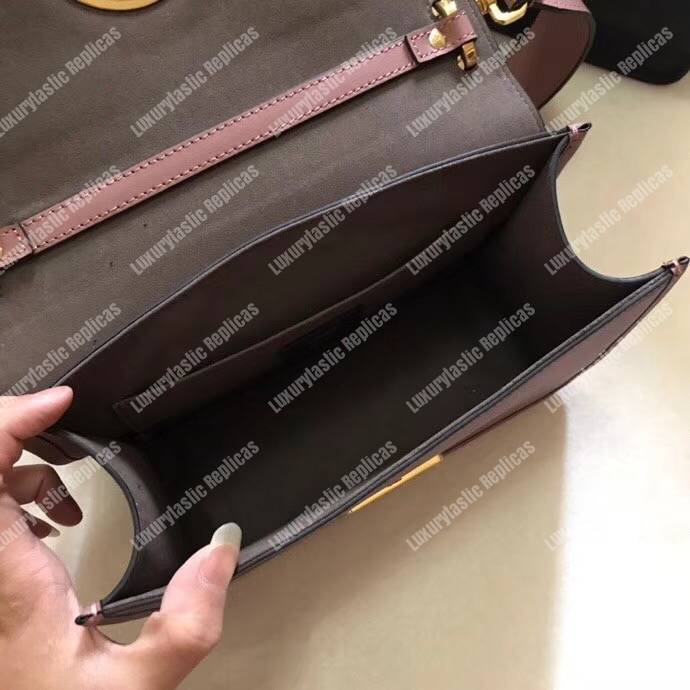 F**di kan i f brown leather bag