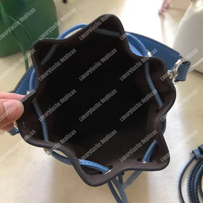F**di mon tresor blue leather mini bag