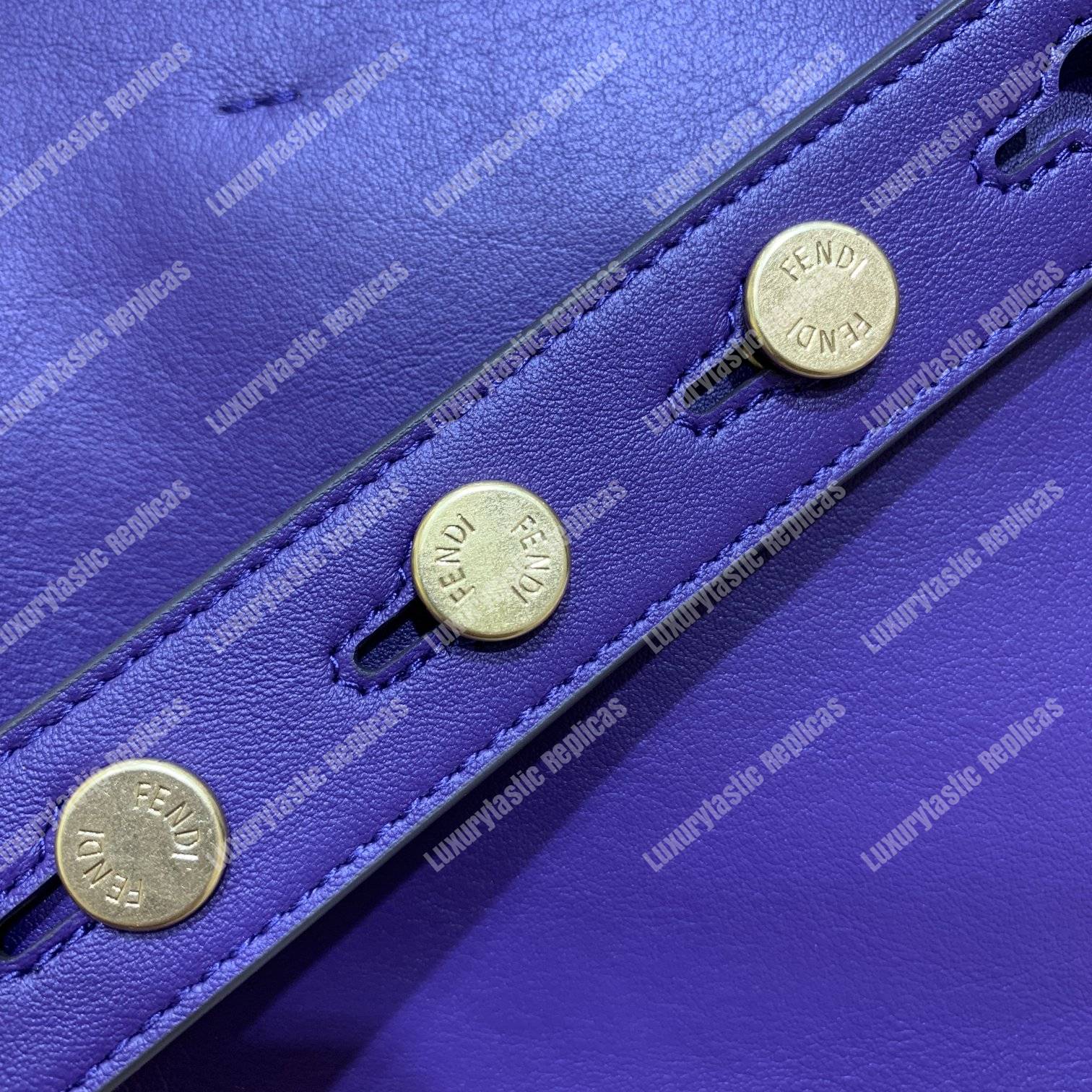 F**di kan u leather bag purple