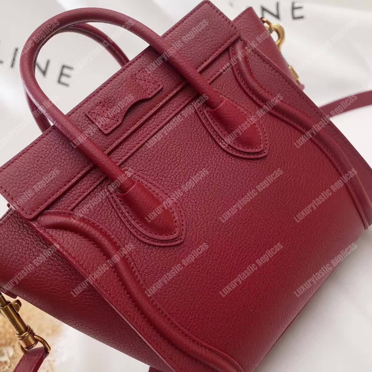 Ce**e nano luggage tote maroon