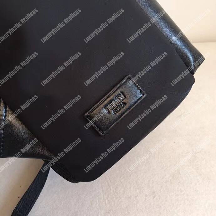 F**di black nylon backpack