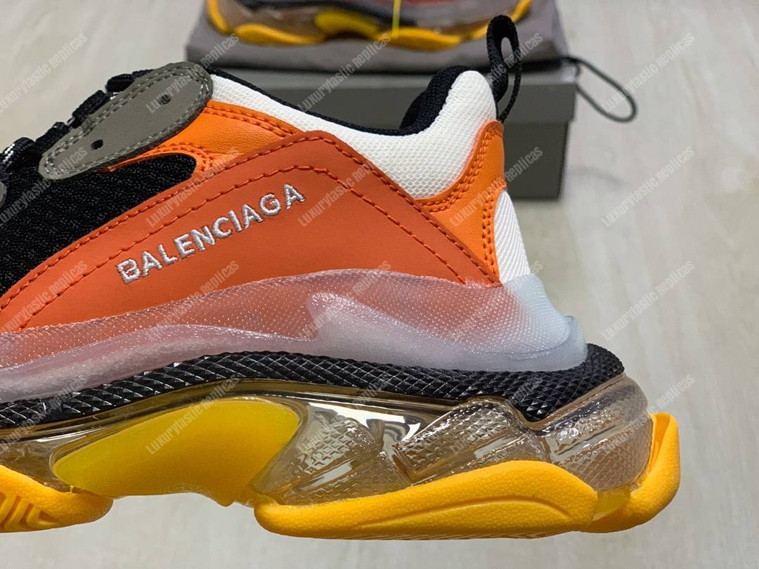 Ba*len*cia*ga triple s clear sole orange