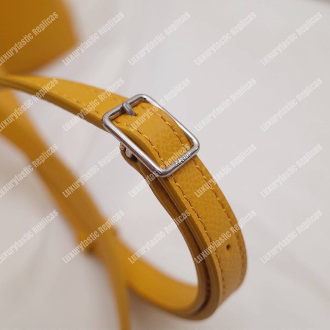 Ce**e nano belt bag in grained calfskin ocre