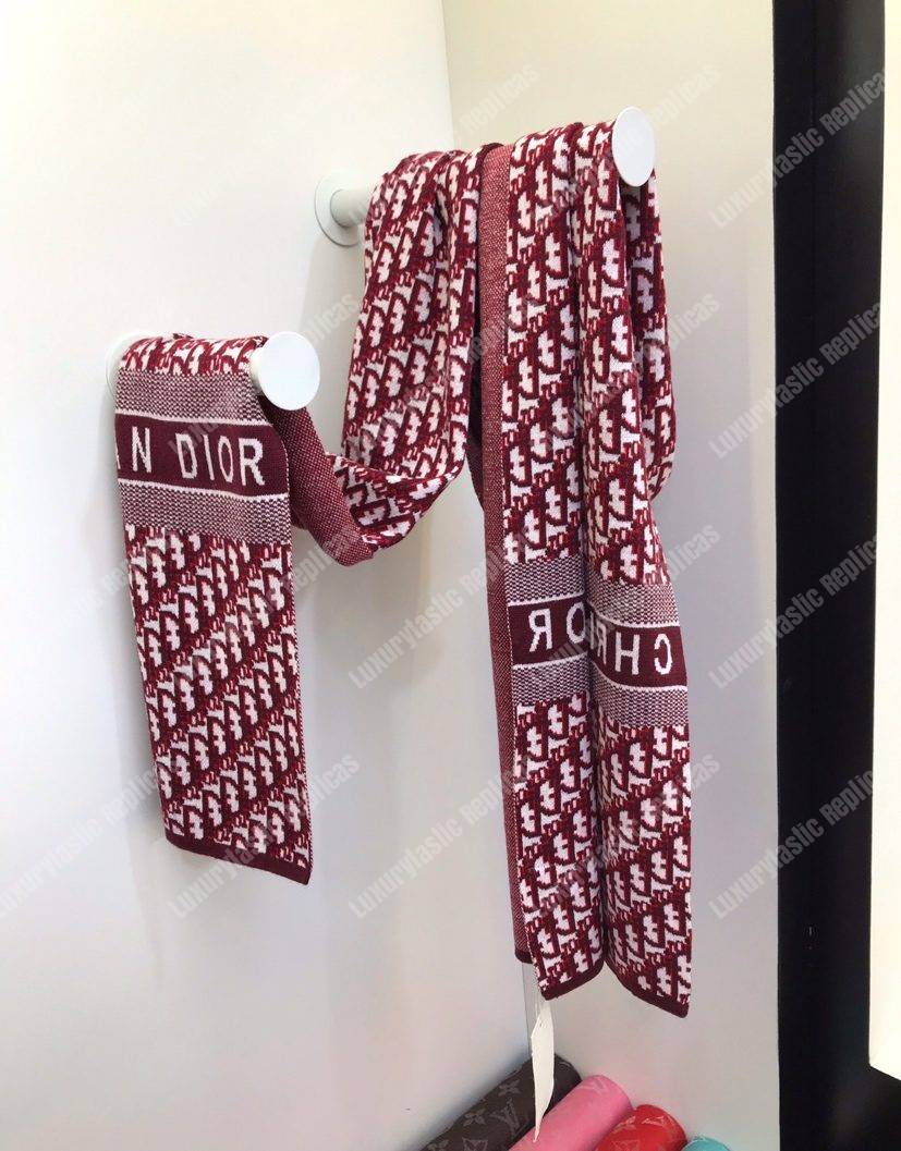 CD Burgundy Oblique Stole