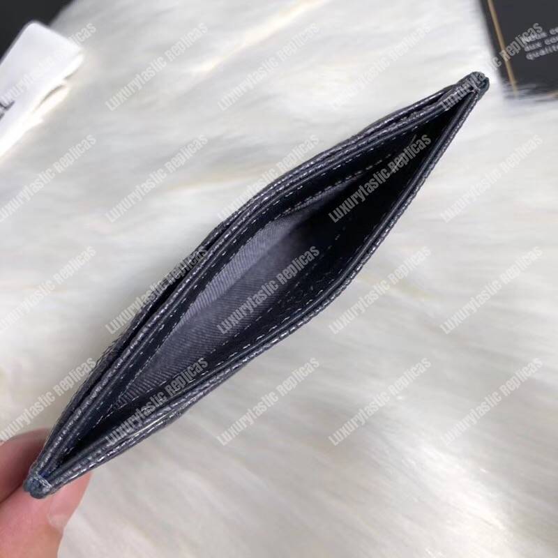 Ch*el classic card holder purple