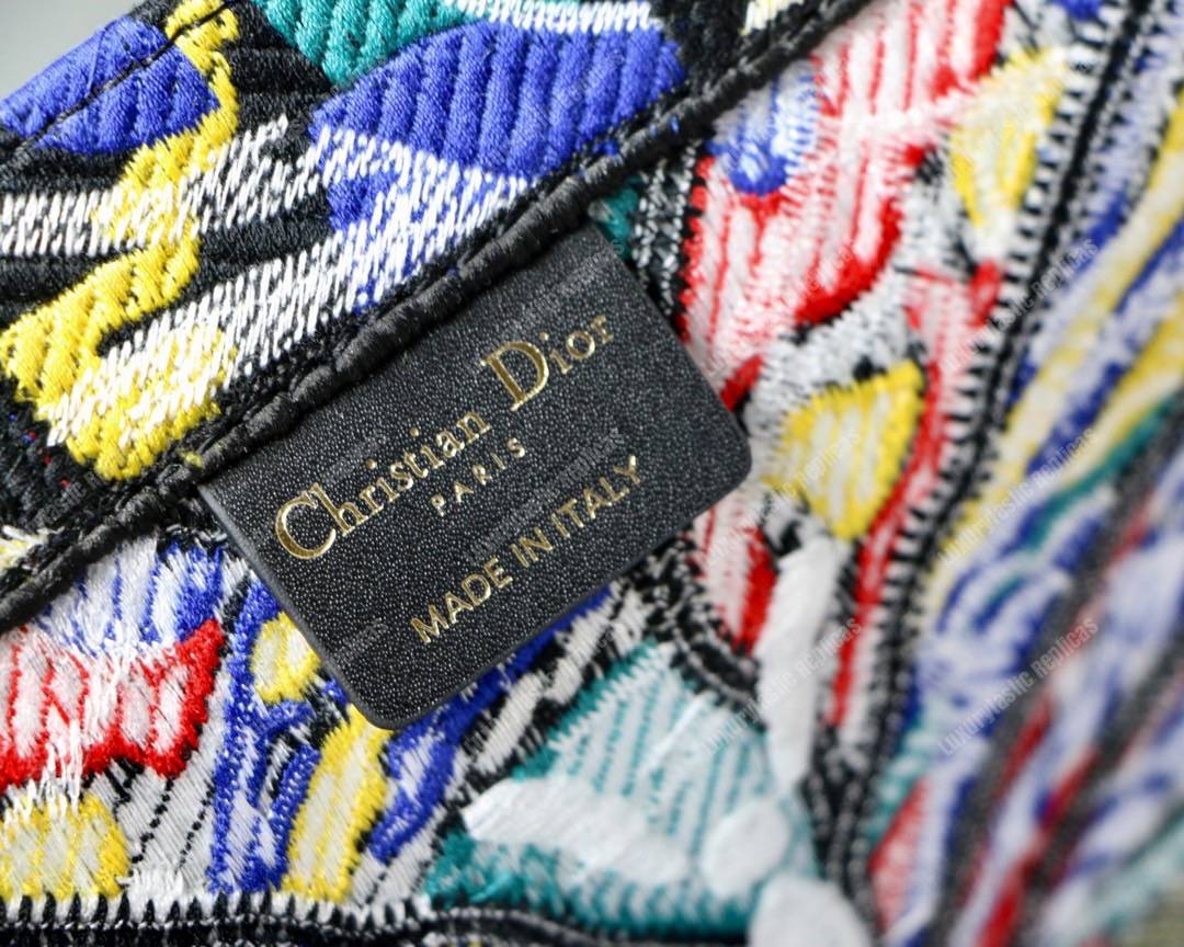 D*or book tote bag multicolored embroidered butterfly 2018