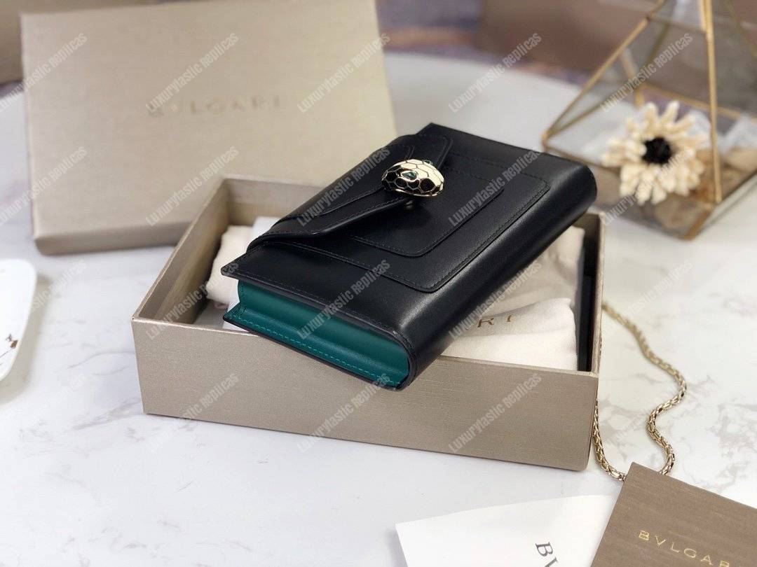 BVL Serpenti Forever Techno-Hybrid Wallet Black