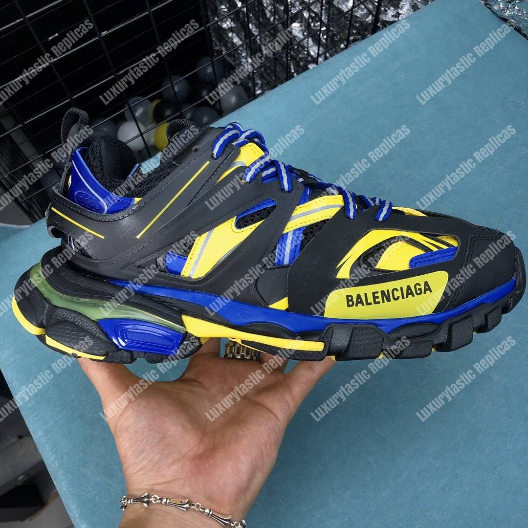 Ba*len*cia*ga track sneaker black/yellow/blue