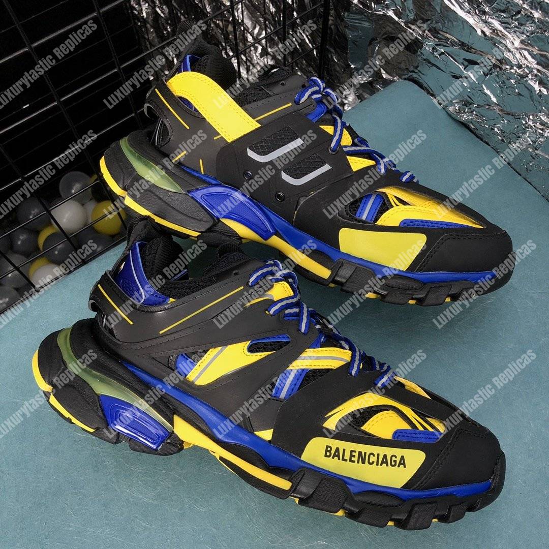 Ba*len*cia*ga track sneaker black/yellow/blue