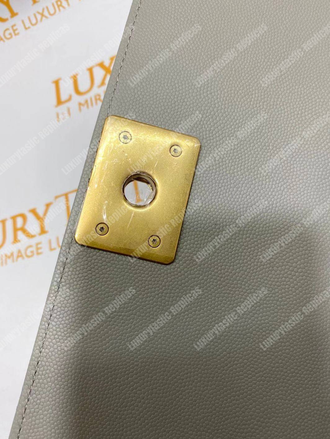 Ch*el boy medium handbag grey