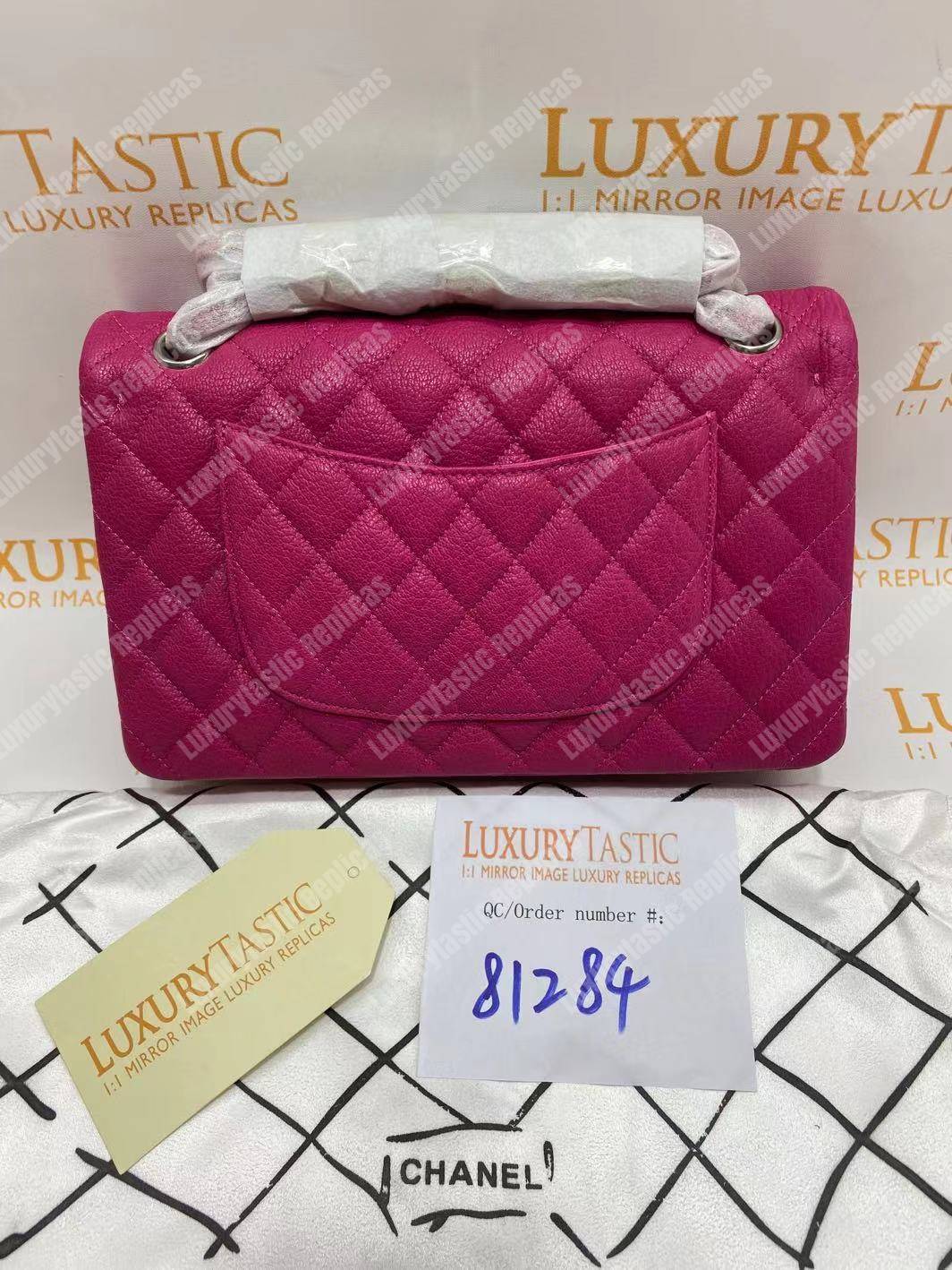 Ch*el medium classic handbag pink