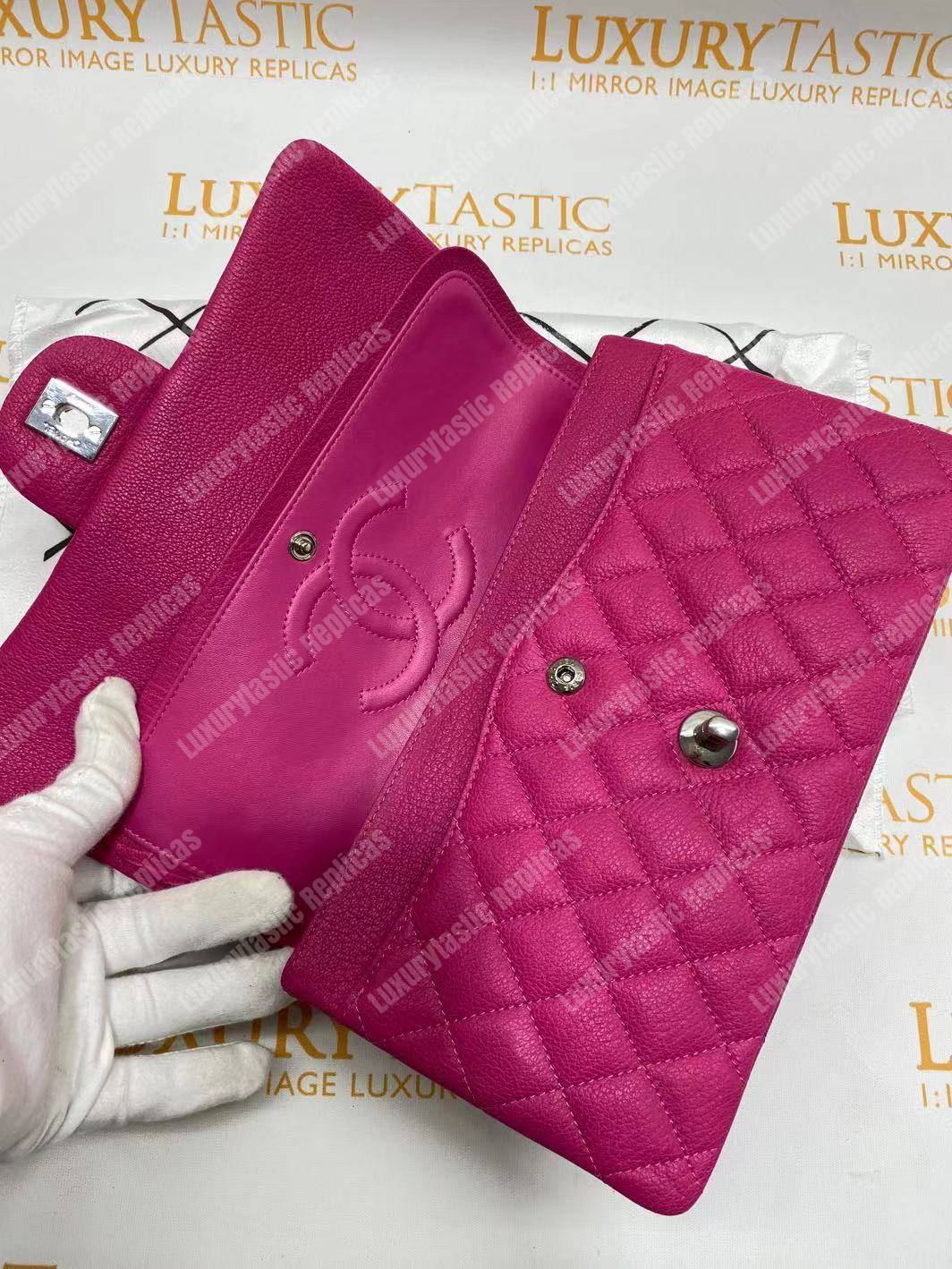 Ch*el medium classic handbag pink