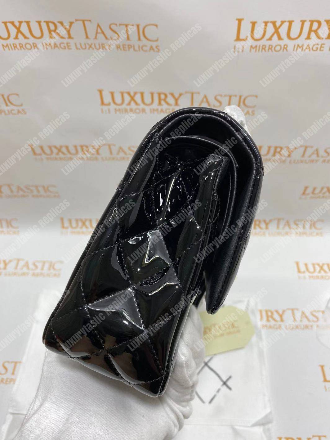 Ch*el classic medium flap bag black