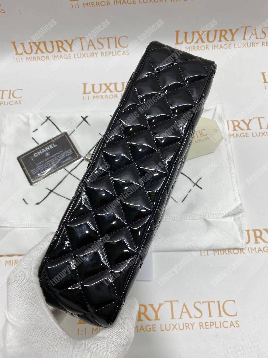 Ch*el classic medium flap bag black