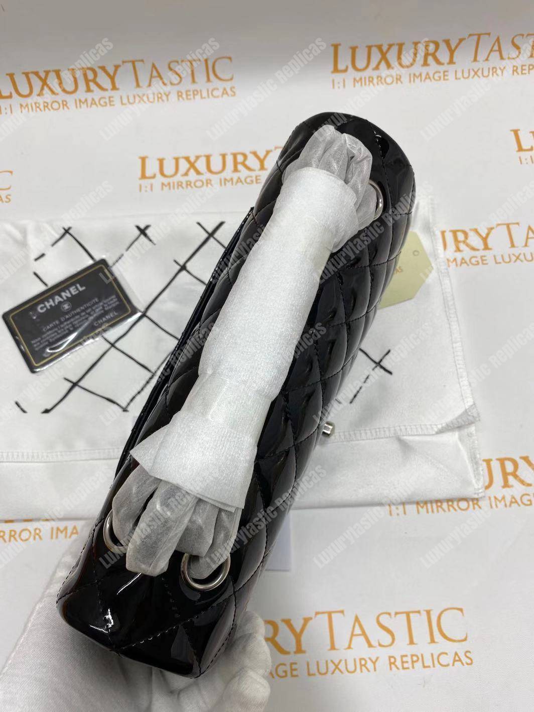 Ch*el classic medium flap bag black