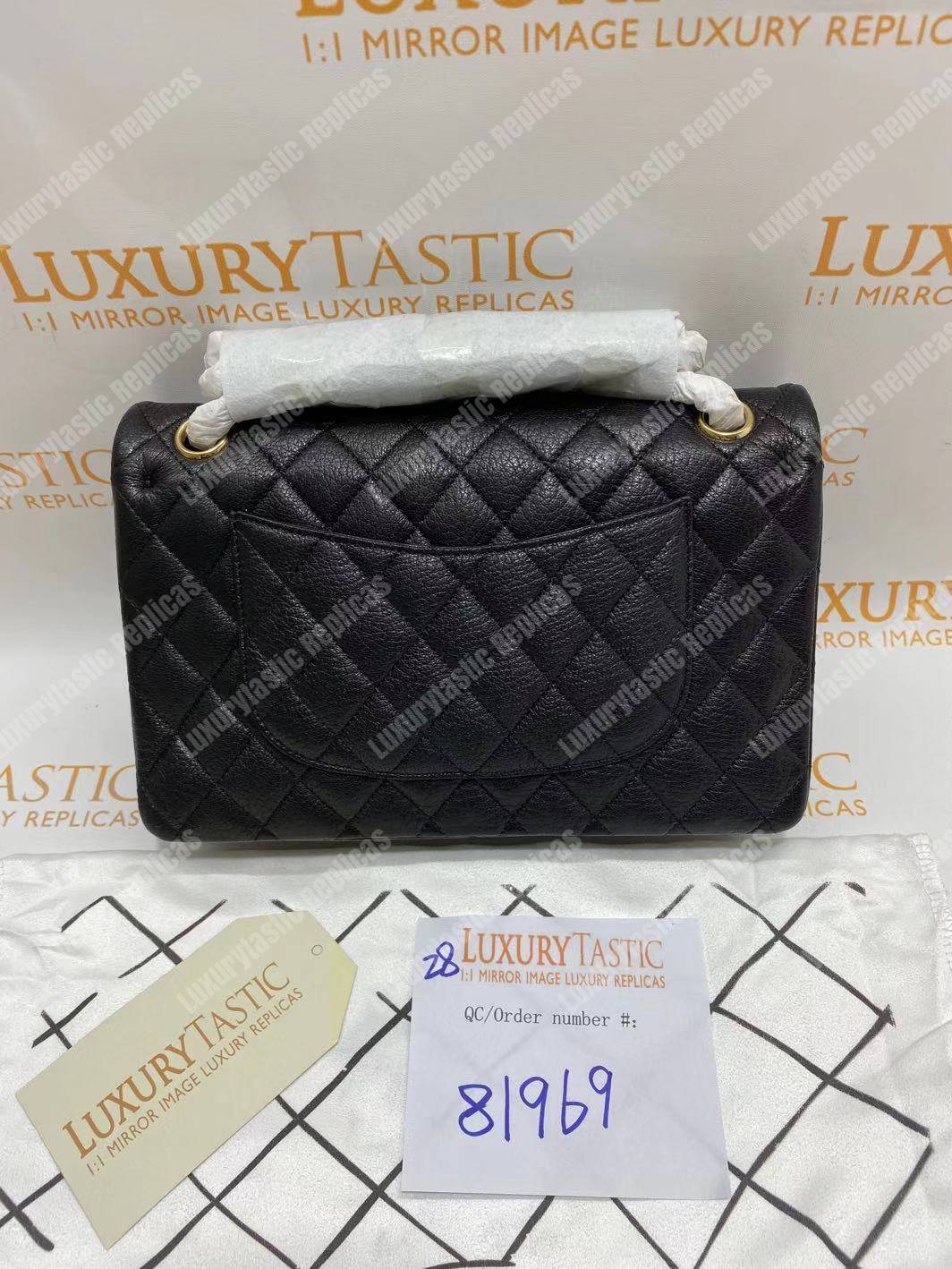 Ch*el medium classic handbag black