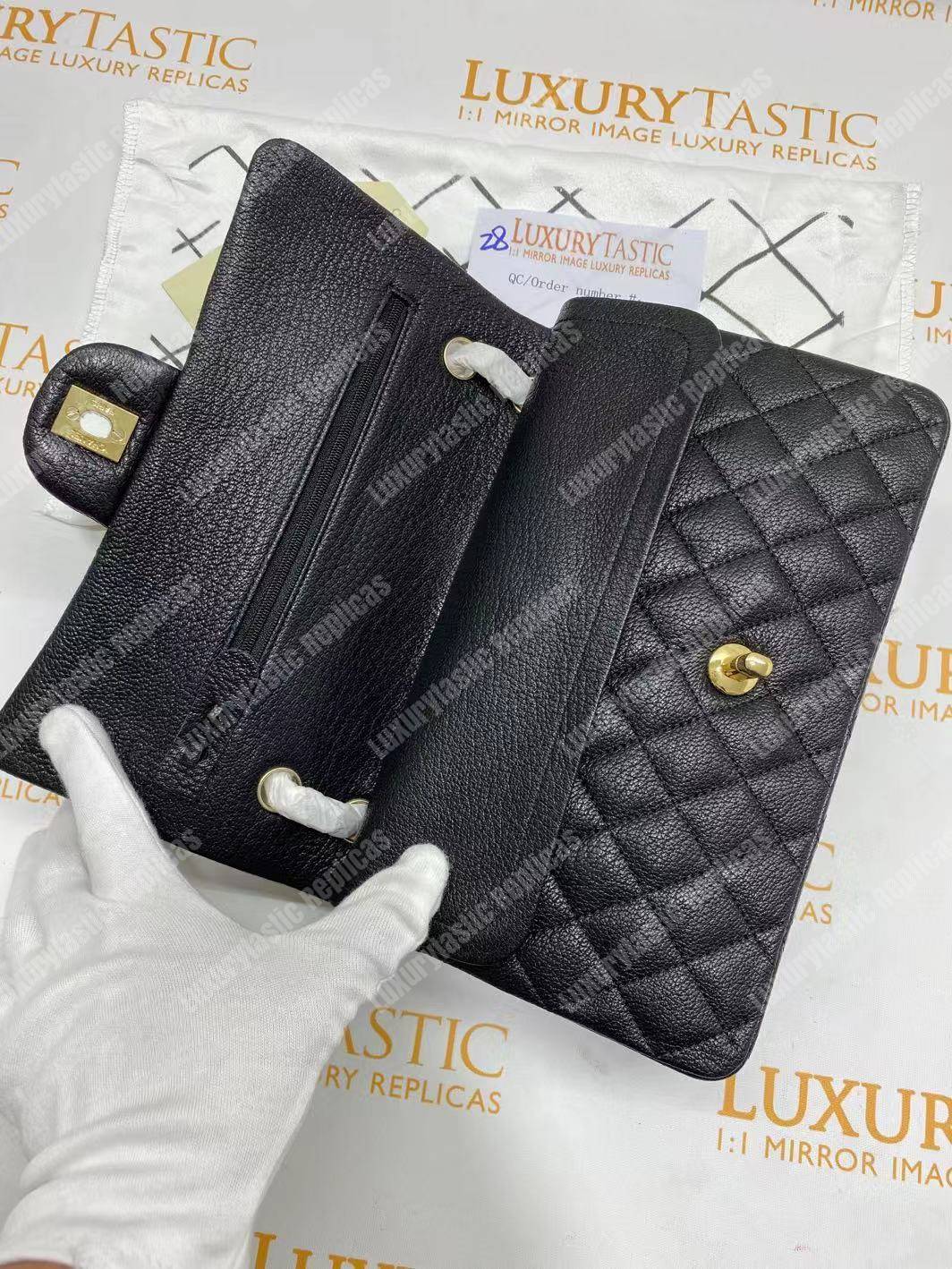 Ch*el medium classic handbag black