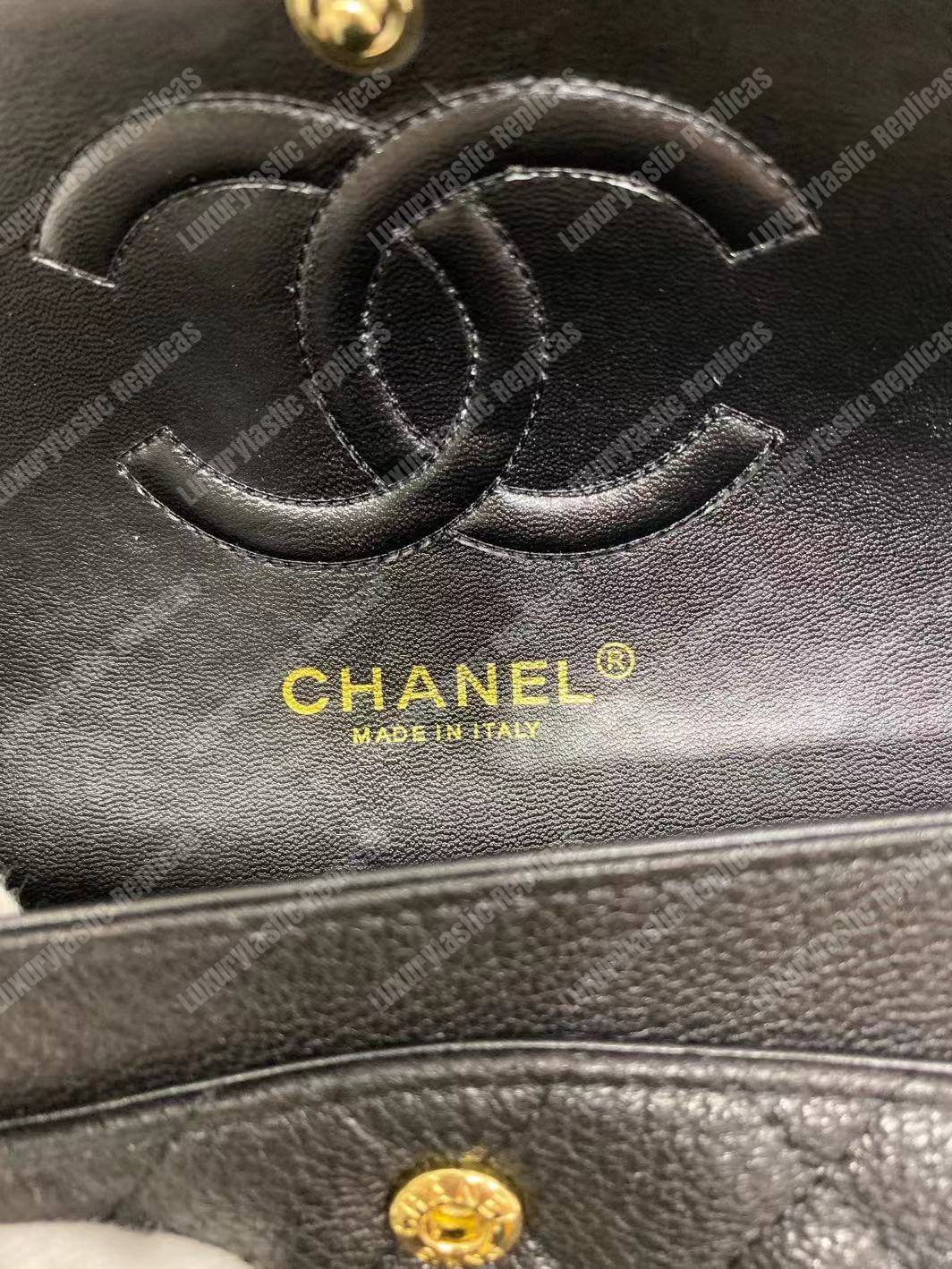 Ch*el medium classic handbag black