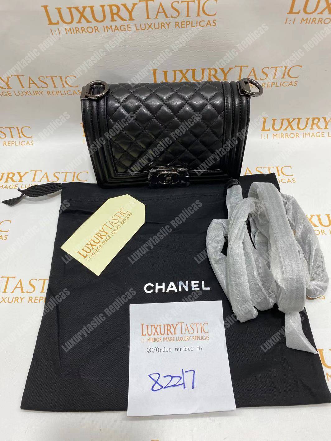 small boy Ch*el handbag black