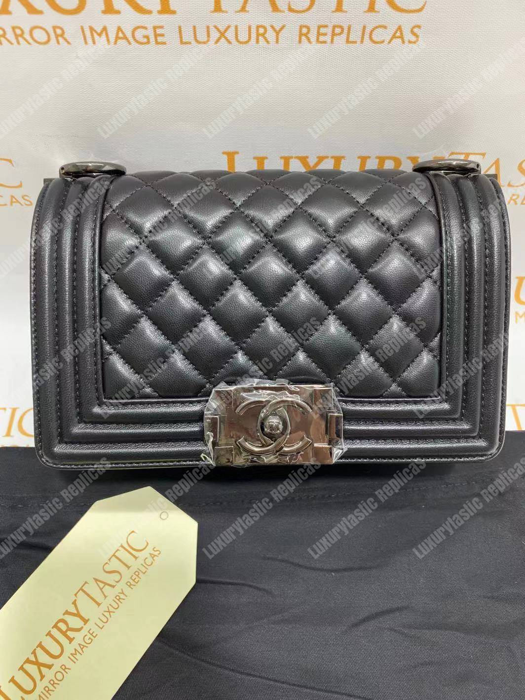 small boy Ch*el handbag black