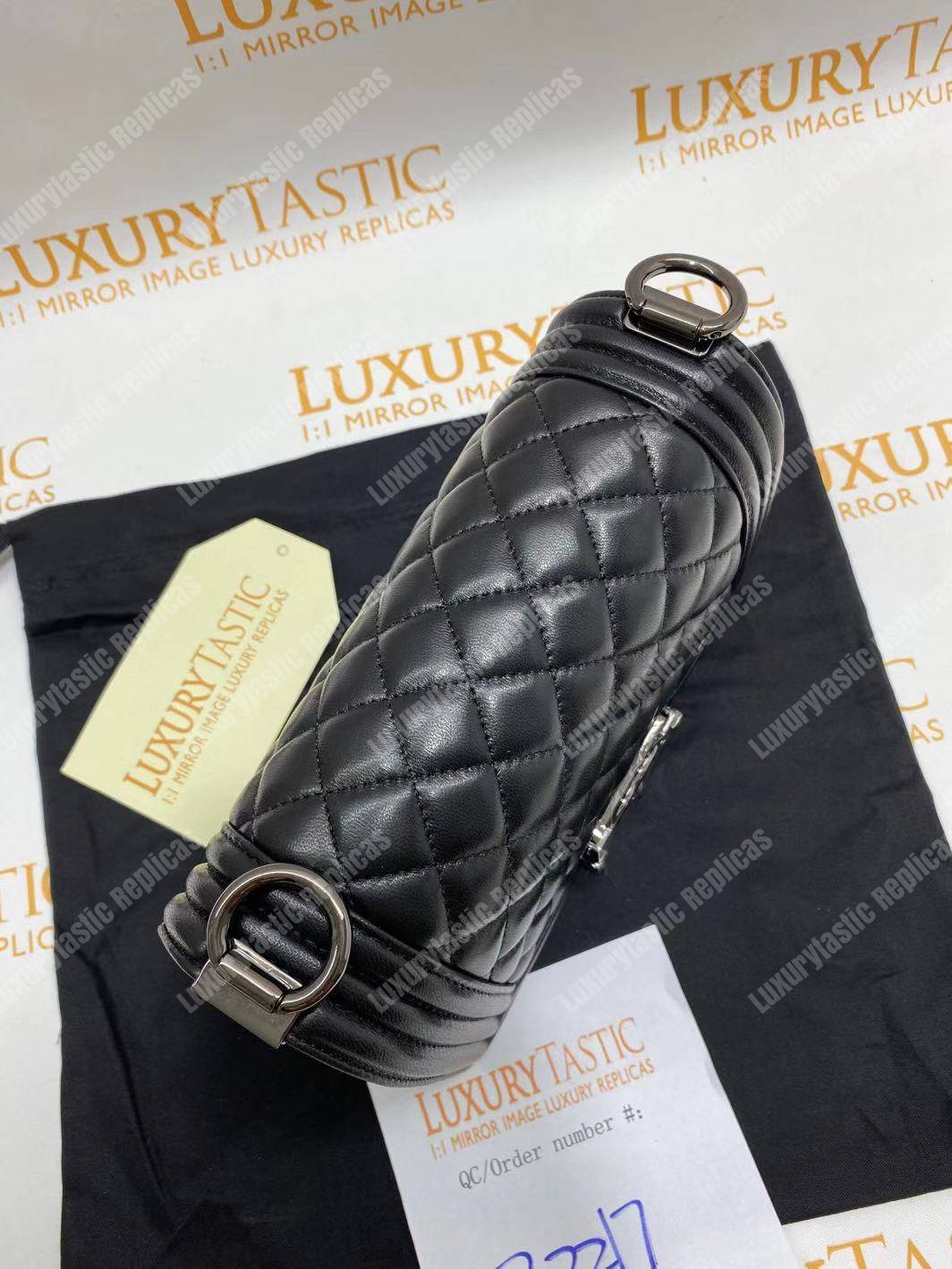 small boy Ch*el handbag black