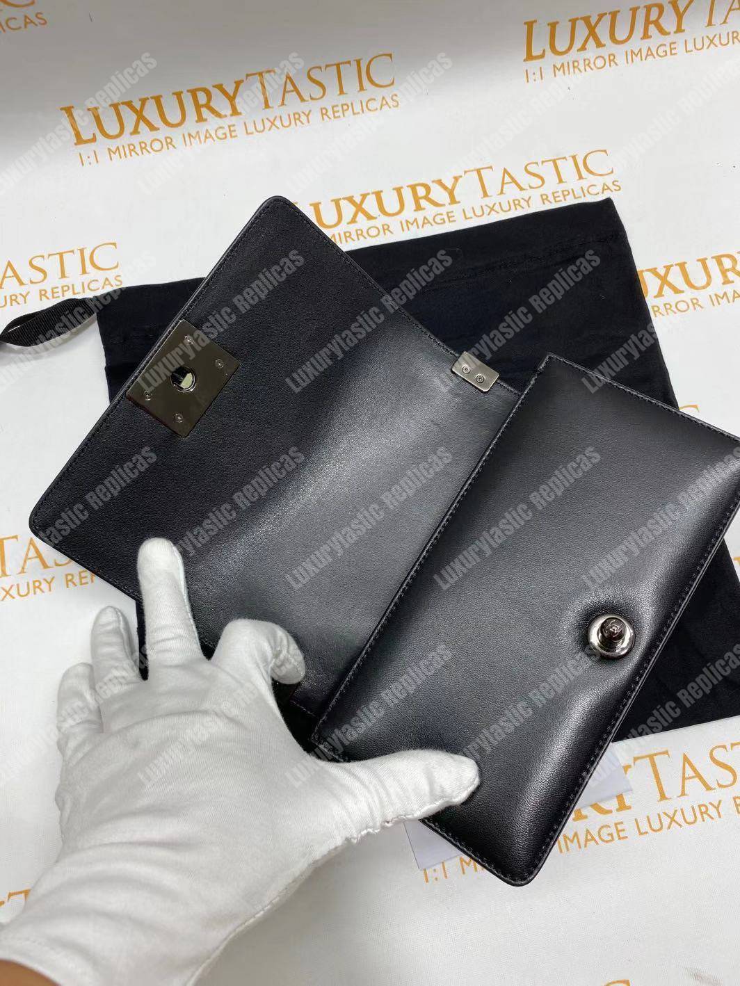 small boy Ch*el handbag black