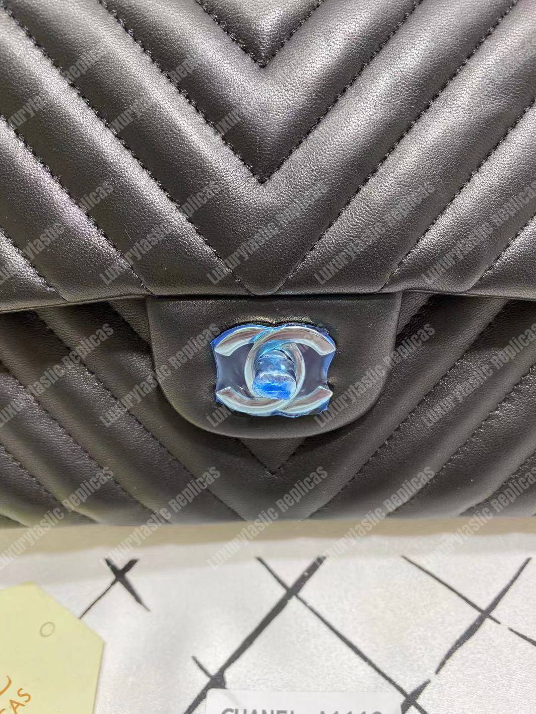 Ch*el classic medium handbag black