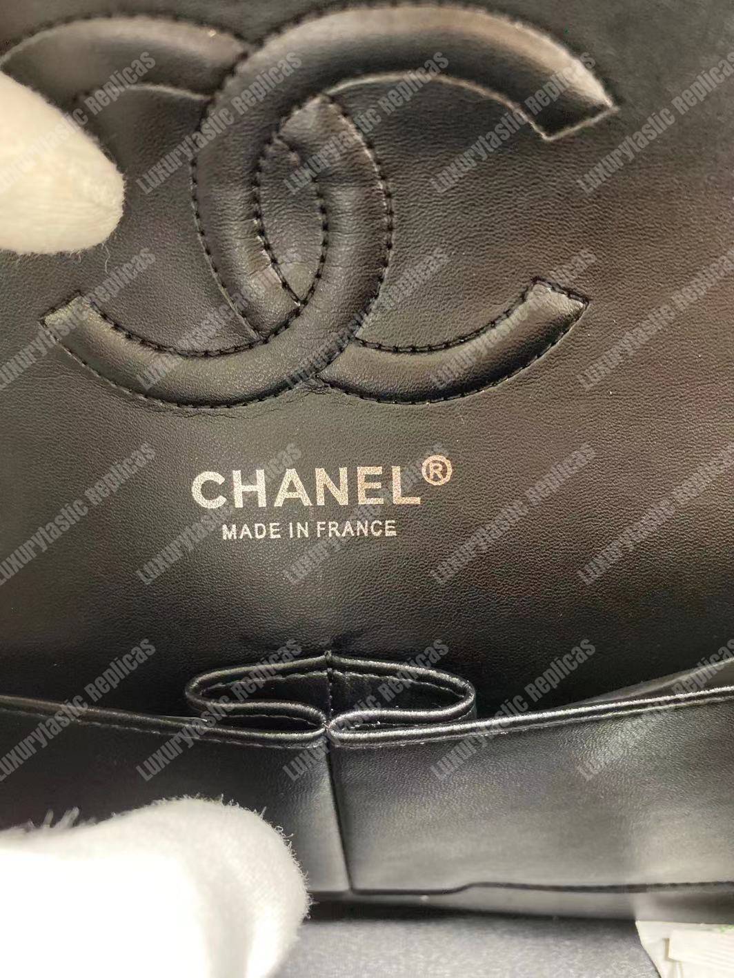 Ch*el classic medium handbag black