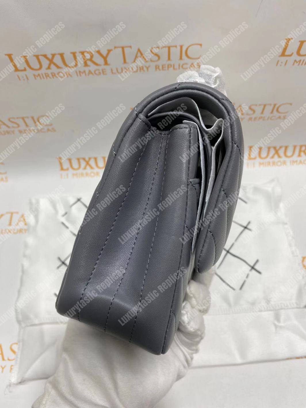 Ch*el classic medium handbag grey