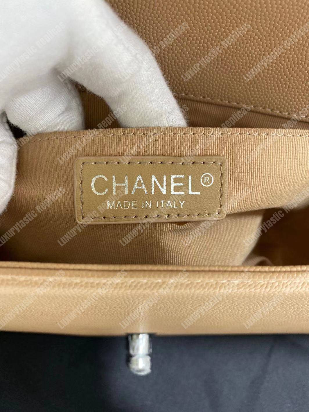 Ch*el classic medium flap bag black