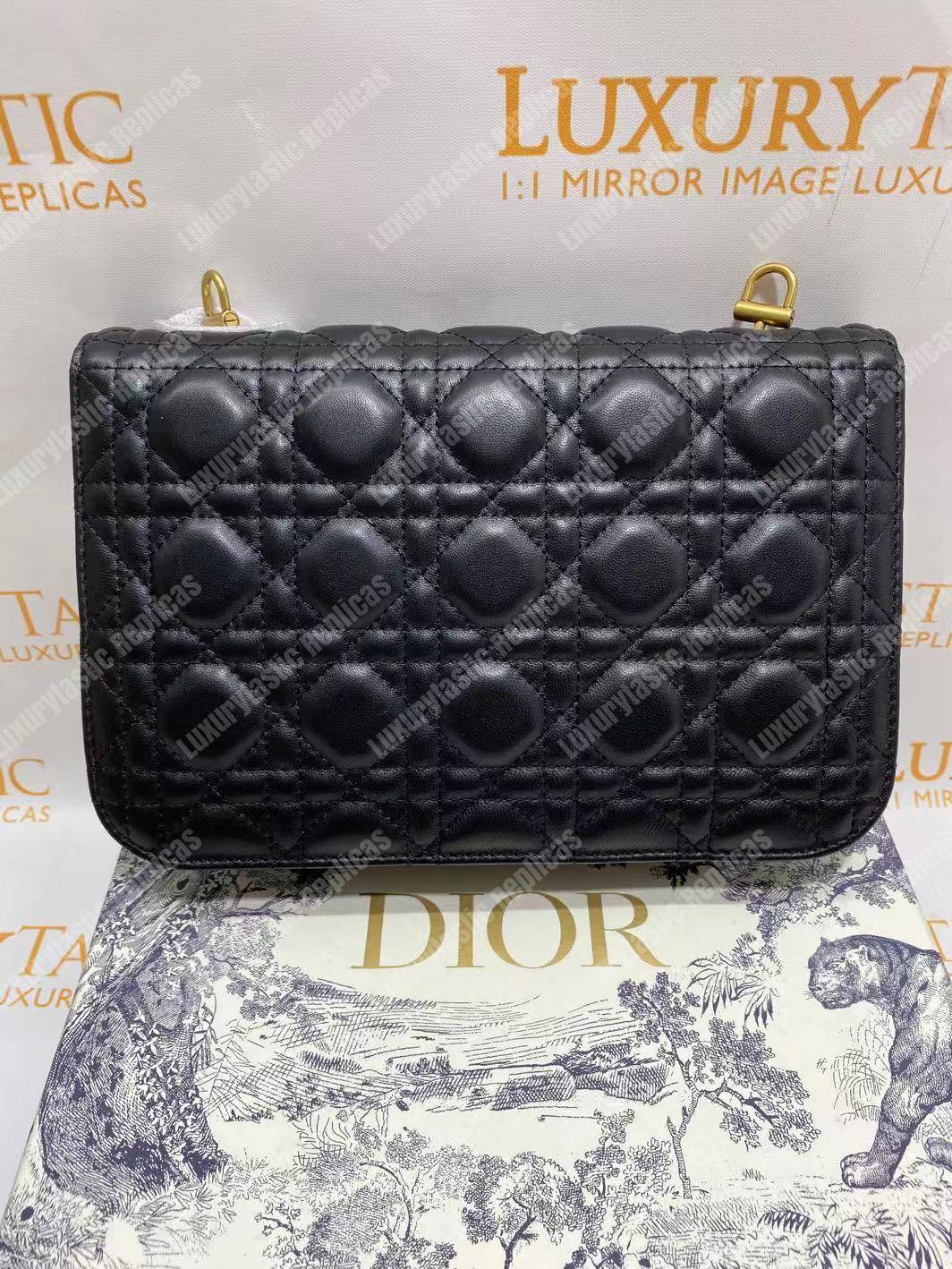 D*or lambskin D*oraddict flap bag black