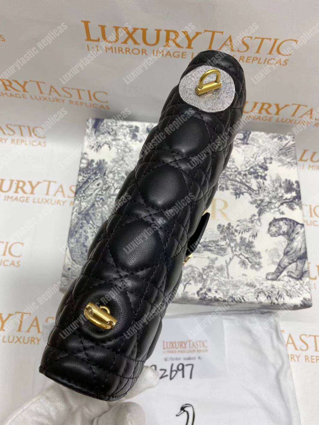 D*or lambskin D*oraddict flap bag black