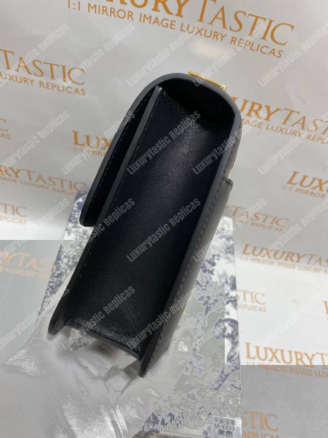 30 Montaigne Calfskin Bag Black