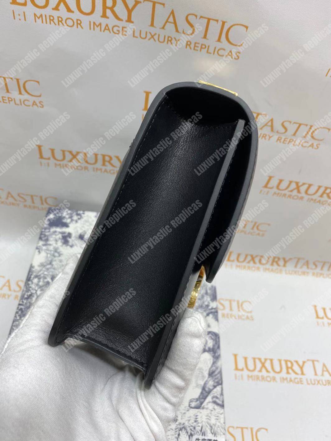 30 Montaigne Calfskin Bag Black