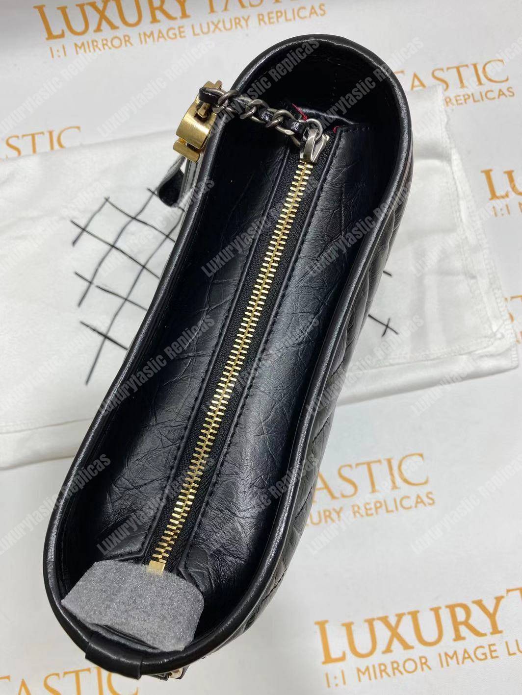 Ch*el’s gabrielle small hobo bag black