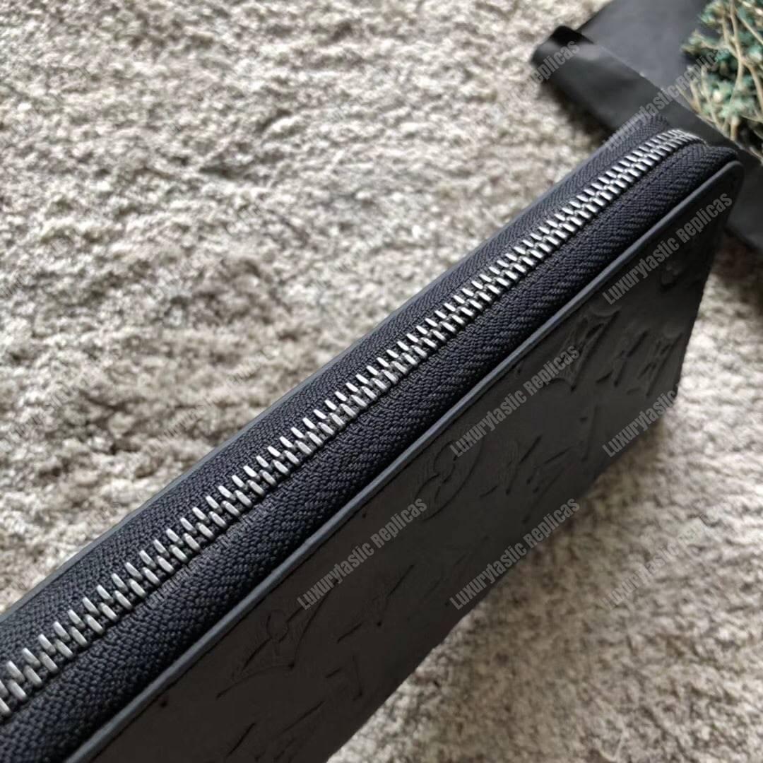 LV Zippy Wallet Vertical Monogram Shadow